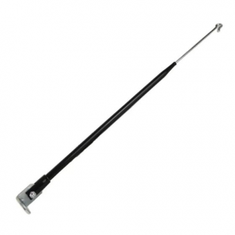 ANTENA CORTA PIPA PRETA P/ RETROVISOR ALUMINIO QUALLYMOTOS