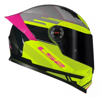 CAPACETE LS2 FF358 S DIGITAL BLK/YELLOW 58/M
