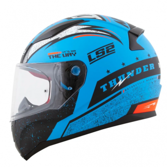 CAPACETE LS2 FF 353 RAPID THUNDER MATTE BLUE/BLACK/FLUO 56