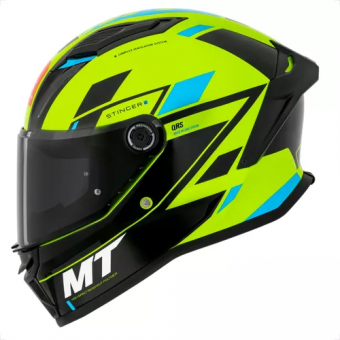 CAPACETE MT STINGER 2 ZIVZE C3 BLACK/YELLOW FLUOR GLOSS 60