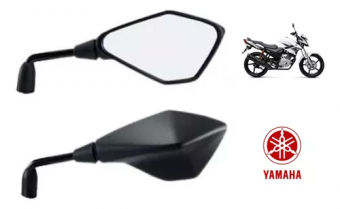 ESPELHO RETROVISOR WEB COLORS MINI PRETO ROSCA YAMAHA AWA