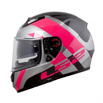 CAPACETE LS2 FF397 VECTOR EVO TRIDENT TIT/PINK 60