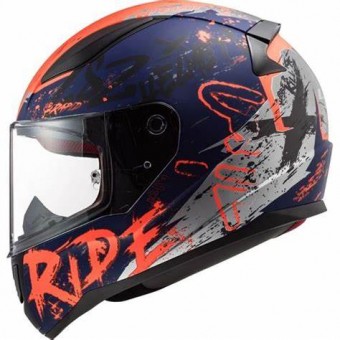 CAPACETE LS2 FF 353 RAPID NAUGHTY AZUL 56
