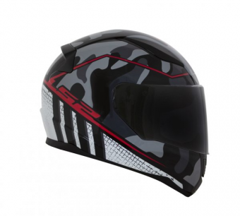 CAPACETE LS2 FF 353 RAPID BRAVADO GREY CAMO/RED 56