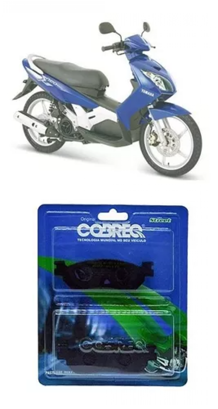 PASTILHA FREIO DIANT. NEO 115/ ZIG 125 COBREQ