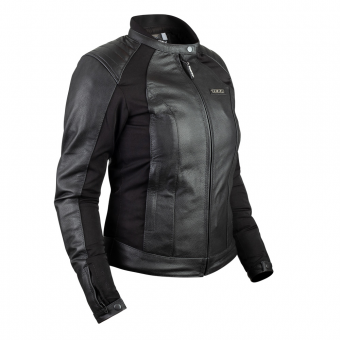 JAQUETA TEXX STORM LADY COURO FEMININA PRETA XXL 2XL