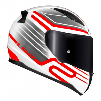 CAPACETE LS2 FF 353 RAPID CIRCUIT WHT/RED 56/S