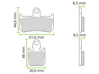 PASTILHA FREIO DIANT. MT 01/ R1/ CBR 1000 FIREBLADE EIS