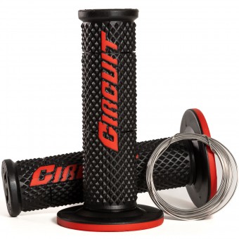 MANOPLA CIRCUIT V RACING PRETO/VERMELHO