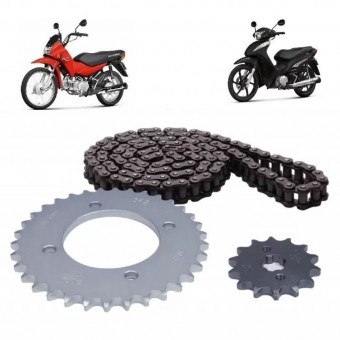 RELAÇÃO KIT BIZ 125 06-15/ POP 100 C/RETENTOR KMC