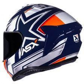 CAPACETE ASX DRAKEN PILOT BRILHO AZUL/BRANCO/VERMELHO 56