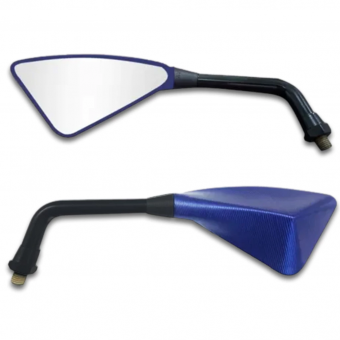 ESPELHO RETROVISOR SPORT ARROW ARTIC. AZUL ROSCA HONDA AWA