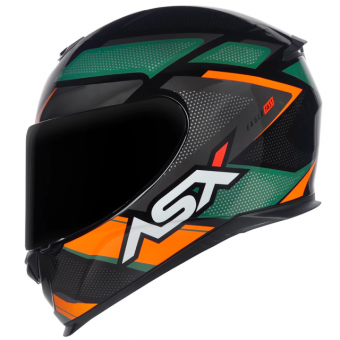 CAPACETE ASX EAGLE FAST BRILHO PRETO/VERDE/GRAFITE 58