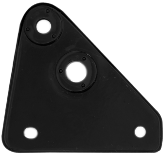 SUPORTE LATERAL FAROL CBX 250 L/DIR. PRETO QUALLYMOTOS