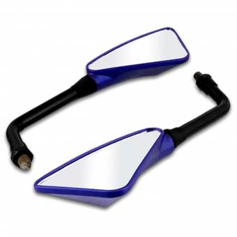ESPELHO RETROVISOR SPORT ARROW ARTIC. AZUL ROSCA HONDA AWA