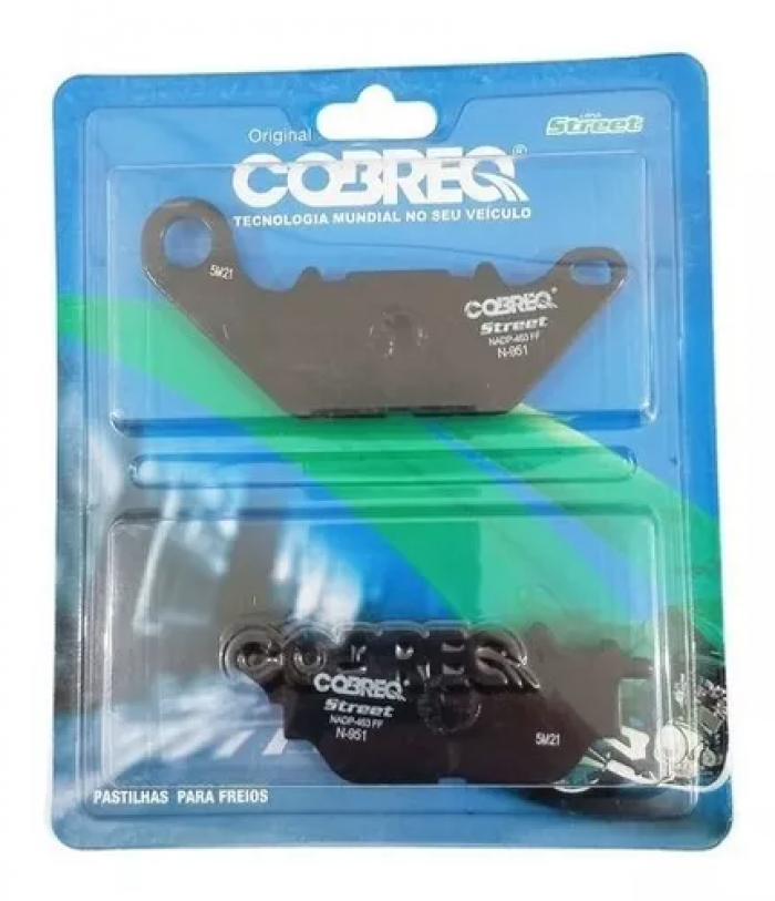 PASTILHA FREIO TRAS. MT 03/ R3 16- COBREQ