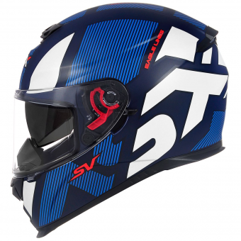 CAPACETE ASX EAGLE SV LINES FOSCO AZUL/BRANCO 60