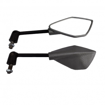 ESPELHO RETROVISOR SPORT NAJA PRETO ARTI. ROSCA YAMAHA MAXIMO