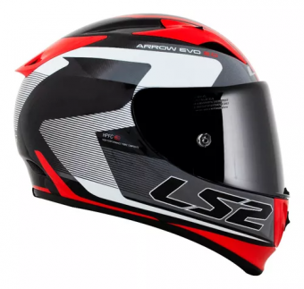 CAPACETE LS2 FF 323 AROW R EVO COMPETE TIT/WHT/RED/BLACK 58