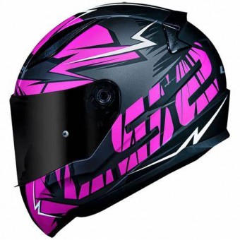 CAPACETE LS2 FF 353 RAPID CROMO MATTE BLK/PINK 56