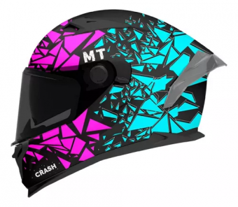 CAPACETE MT BRAKER CRASH BLACK GLOSS 60