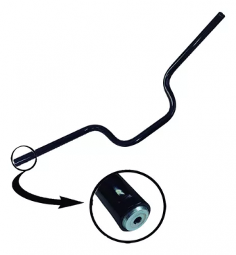 GUIDAO FAZER 150 14-23 C/BUCHA CONTRA PESO PRETO BRILHO AWA