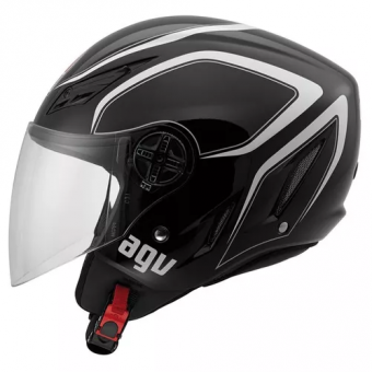 CAPACETE AGV BLADE TAB BLACK/WHITE 55/56