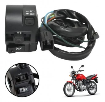 CHAVE LUZ TITAN 150 04-08 KS/ES/ESD/ FAN 125/150 09-13 SCUD