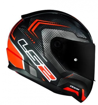 CAPACETE LS2 FF 353 DOOM MATTE BLK/RED 56