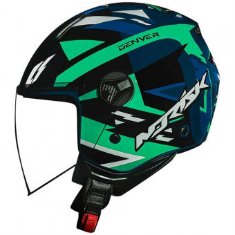 CAPACETE NORISK ORION DENVER BLUE/GREEN 58