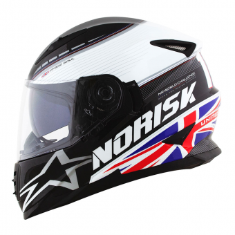 CAPACETE NORISK FF 302 GRAND PRIX UNITED KINGDOM 58