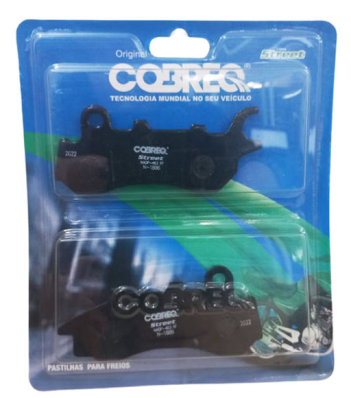 PASTILHA FREIO DIANT. NXR 160 18- CBS/ BIZ 125 18- / PCX 150 20- COBREQ