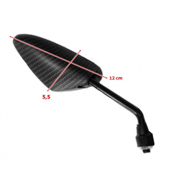 ESPELHO RETROVISOR SPORT CARBON BERING