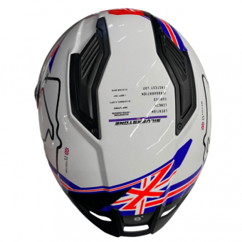 CAPACETE MT STINGER 2 GRAND PRIX SILVERSTONE GLOSS 58