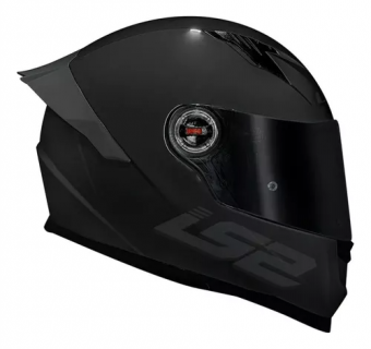 CAPACETE LS2 FF358 S MONOCOLOR BLACK 62