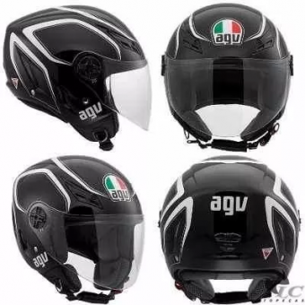 CAPACETE AGV BLADE TAB BLACK/WHITE 55/56