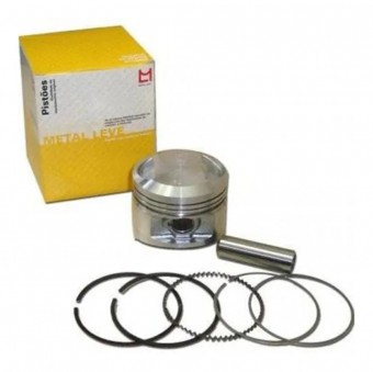 PISTAO YBR 125/FACTOR 09-13 METAL LEVE C/ANEL 0,75MM METAL LEVE