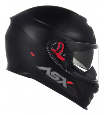 CAPACETE ASX EAGLE SV SOLID FOSCO PRETO 60