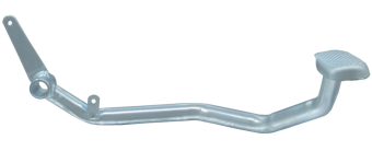 PEDAL FREIO BIZ 125 06-15 MOD. ORIGINAL ZINCADO QUALLYMOTOS