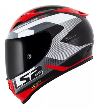 CAPACETE LS2 FF 323 AROW R EVO COMPETE TIT/WHT/RED/BLACK 58