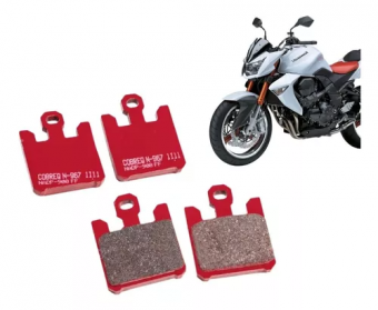 PASTILHA FREIO DIANT. GSXR 1000 03- / ZX6RR NINJA COBREQ RACING