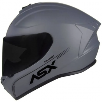 CAPACETE ASX DRAKEN SOLID FOSCO CINZA 64