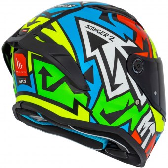 CAPACETE MT STINGER 2 MELD FLUOR GLOSS 58