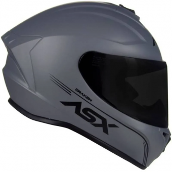 CAPACETE ASX DRAKEN SOLID FOSCO CINZA 64