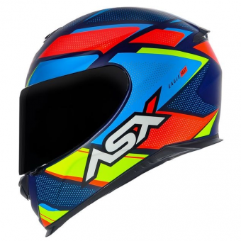 CAPACETE ASX EAGLE FAST FOSCO AZUL/VERMELHO/AZUL 58